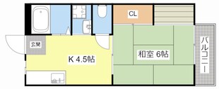 エステート近畿蛇溝の物件間取画像